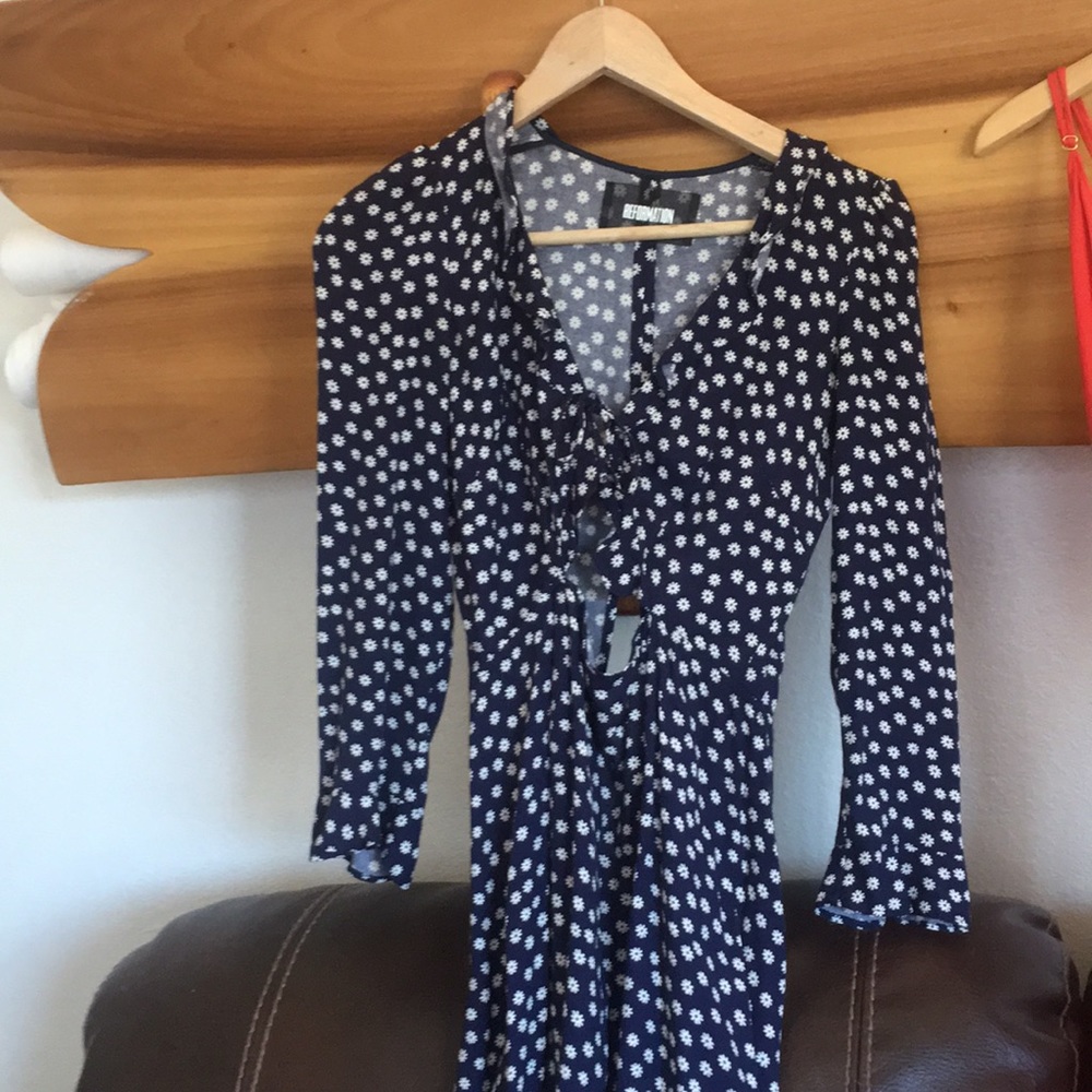 Mini reformation dress-called the hiedi dress